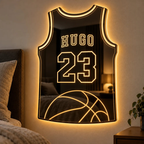 Glow Basket, miroir LED personnalisé de basketball, vue 2